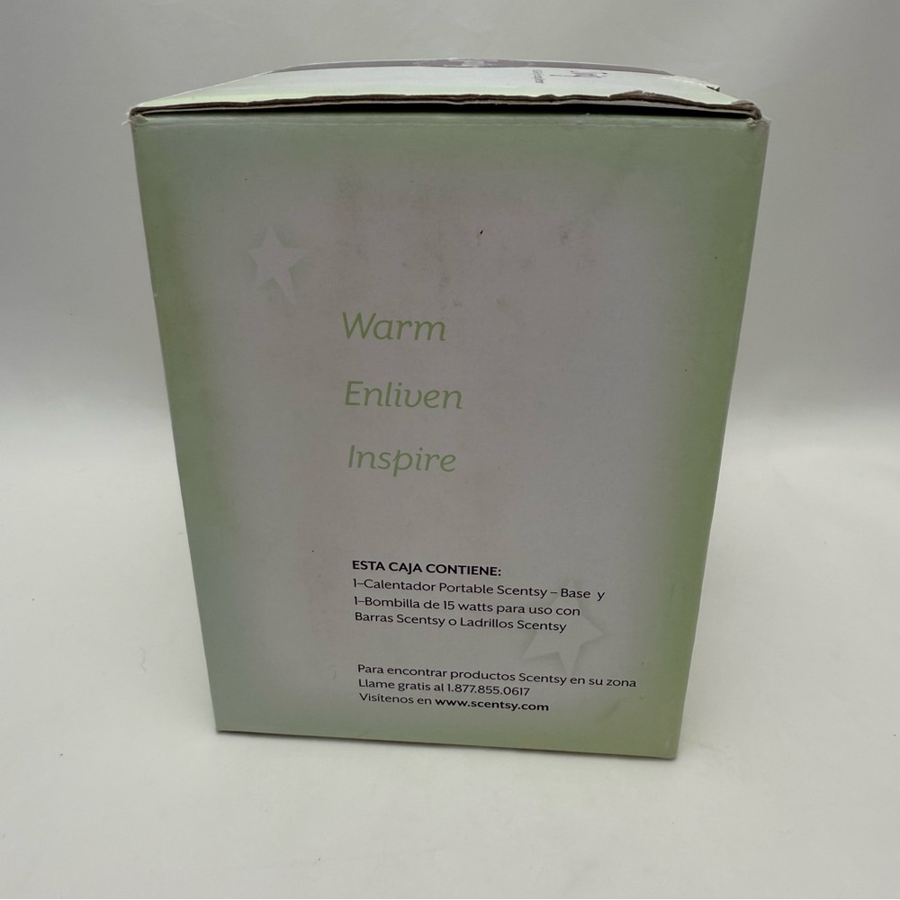 Scentsy Plug In Warmer Black White Ceramic Twig Pattern β Open Box Unused - Picture 6 of 16